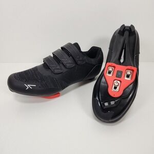 MTB Cycling Shoes Men's Road Bike Shoes with SPD-SL Cleats Bicycle Sneakers EU40